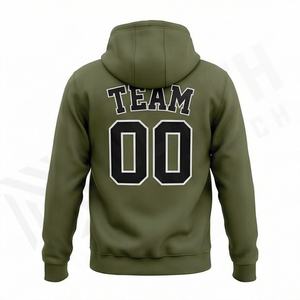 Sudadera con Capucha Personalizada con Nombre y Número, Patrón Tejido Impreso, para Eventos Deportivos, Entrenamientos, Ropa Deportiva, Precio de Fábrica al por Mayor - Product Image 2
