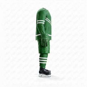 Tenue de hockey sur glace haute performance, vêtements d'équipe respirants, maillot et pantalon de hockey sur glace, tissu anti-humidité pour la compétition - Product Image 3