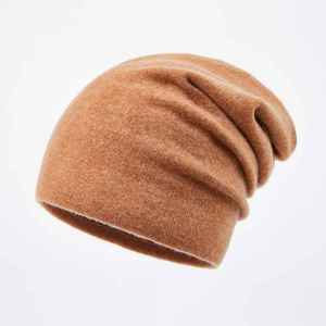 Winter Beanies Hats Luxury Embroidery <b>Plain</b> Knit Wool Bennie <b>Caps</b> - Product Image 6