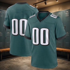 Maillot de football américain personnalisé avec nom, en polyester, logo brodé, mode sportive, maillot de football pour adultes - Product Image 4