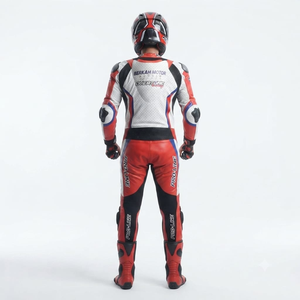 Combinaison de course Kawasaki Premium pour homme, 1 pièce, en cuir de vache véritable/cuir de kangourou, style MotoCP, combinaison de course sur circuit, niveau de protection 2 - Product Image 2