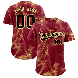 Manufacture Wholesale Custom Uniform 100% <b>Polyester</b> Heat-Transfer Printed Quick Dry Unisex Short Sleeve <b>T</b> <b>Shirts</b> Baseball Jersey - Product Image 1