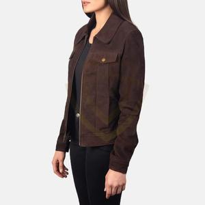 Chaqueta de Cuero de Gamuza para Mujer, Estilo Tucker 2026, Chaqueta de Cuero de Gamuza de Piel de Vaca para Dama - Product Image 2