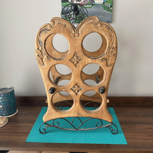 Support de rangement pour bouteilles de vin en bois artisanal, porte-bouteilles, décoration pour la maison, bar, cuisine, salle à manger, restaurant, hôtel, vente en gros - Product Image 1