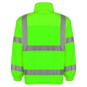 2026 Custom Eco-Friendly <b>Waterproof</b> Breathable Hi Vis Reflective Safety Men <b>Work</b> Quilted Zip-Up Stand Jacket - Product Image 4