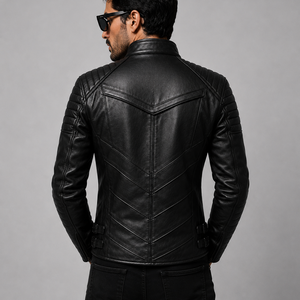 Veste en cuir pour homme en gros, cuir véritable, grandes tailles disponibles, qualité supérieure, prix abordable - Product Image 2