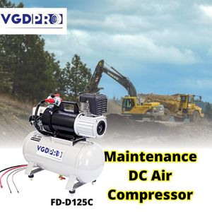 <b>12V</b> DC weatherproof compressor Small solar powered air compressor Heavy duty truck oil free compressor - Product Image 3