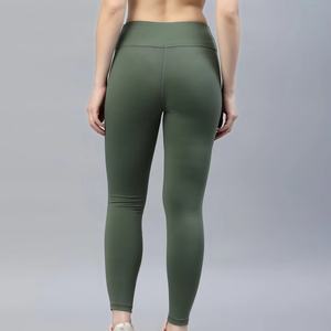 Legging décontracté d'été pour femme 2025, respirant, uni, en tissu tissé, avec coutures, en Spandex/Polyester, faible MOQ - Product Image 3