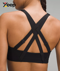 เสื้อชั้นในกีฬาโยคะคุณภาพสูงสำหรับผู้หญิง XEEP รุ่น XC-SB-166 แบบเรียบง่าย ระบายอากาศได้ดี สายปรับได้ แผ่นรองถอดออกได้ รองรับได้ดีเยี่ยม แห้งเร็ว - Product Image 4