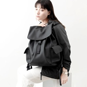 กระเป๋าเป้เคลือบ KLON MATTE COATED RUCK SACK-TRA สีดำ - Product Image 1