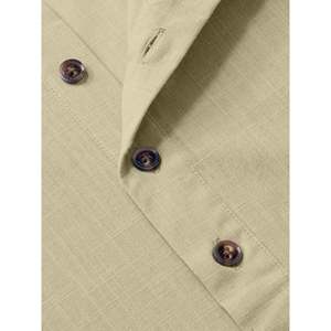 Chemise décontractée pour homme en flanelle de laine épaisse, motif écossais, respirante, épaisse, pour l'hiver, à manches longues, boutonnée - Product Image 3