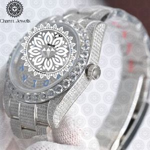 Reloj de Lujo Charm_Jewells de Acero Inoxidable con Caja Redonda de 38 mm, Analógico de Cuarzo con Incrustaciones de Diamantes, Moda Femenina - Product Image 2