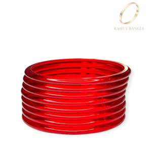 Latest Kashmiri <b>Red</b> Jelly Acrylic Bangles Set for Women Stylish Acrylic Fashion Jewellery Wholesale Price Global Export - Product Image 4
