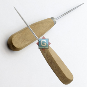 เครื่องบดน้ำแข็งแบบ DIY ทำจากสเตนเลสสตีลพร้อมที่จับพลาสติกและไม้ที่แข็งแรง - Product Image 2
