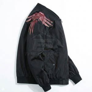 Chaqueta Sukajan de Moda Urbana Premium con Bordado y Tela Satinada Suave, Ajuste Cómodo para el Estilo Diario - Product Image 4