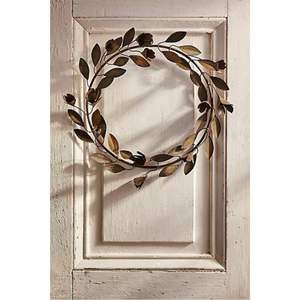 Guirnalda Floral de Metal Dorado Vintage para Pared, Adorno Colgante de Hierro para Decoración Moderna del Hogar, Bodas, Fiestas, Navidad y Jardín - Product Image 1