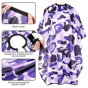 Saaqaans Enterprises Cape de Barbier avec Ouvertures pour les Bras Légère Qualité Supérieure pour Salon de Coiffure Vente en Gros Design Couleur Unique 2026 - Product Image 5