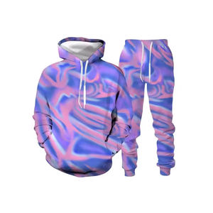 Ropa de invierno de último diseño, chándal tie-dye para hombre de talla grande, chándal tie-dye cómodo para hombre al por mayor - Product Image 1