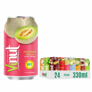 Jus de melon VINUT en conserve 330ml Vietnam Boisson sans sucre Prix usine Marque privée Échantillon gratuit disponible - Product Image 1