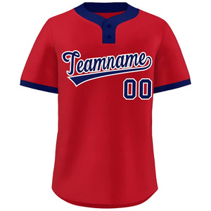 100% Polyester <b>Custom</b> Adult Baseball Jersey Solid Color Sports Team <b>Uniform</b> OEM Serviced <b>Softball</b> Wear for men OEM service - Product Image 2