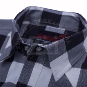 Camisas de Seguridad Resistentes al Fuego con Cierre de Broches de Perla, Camisas de Seguridad Industrial para Hombre CAT2, Telas de Franela Resistentes al Fuego para Soldadura - Product Image 6