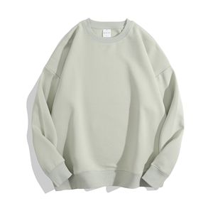 OEM Custom Oversized Fleece Crew Sweatshirt Wholesale Women's Crewneck <b>Charcoal</b> Eco-Friendly Breathable Winter Front Pullover - Product Image 5