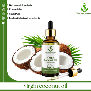 Fabricant en gros d'huile de coco vierge offrant des approvisionnements en vrac de haute qualité et des emballages d'exportation pour les cosmétiques et les produits personnels. - Product Image 1