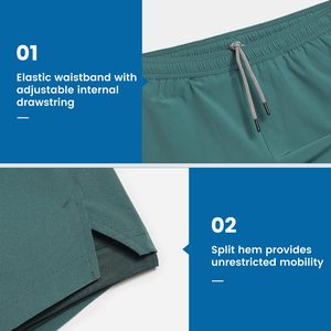 Pantalones Cortos Deportivos 2 en 1 para Hombre con Forro de Compresión, Personalizados al por Mayor OEM - Product Image 6