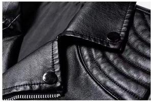Premium <b>Men's</b> Pure <b>Leather</b> <b>Jacket</b> Modern Zipper Style Fashion Streetwear Outerwear - Product Image 5