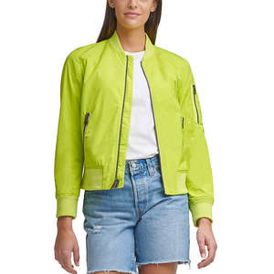 IRSA SPORTS Chaqueta Bomber de Lona Impermeable Ligera de Invierno para Mujer, Estilo Casual de Vuelo con Puños Acanalados y Protección Frontal Contra el Viento - Product Image 2