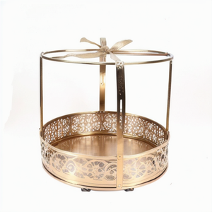 Customized 2-Layer Black Metal Kitchen Basket Modern Style Fruit & <b>Vegetable</b> <b>Storage</b> <b>Rack</b> - Product Image 6