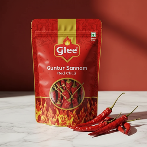 Glee Impex Chiles Rojos Secos Guntur Teja Sannam con Tallo, Chiles Enteros Secados al Sol de Primera Calidad, 50g, Color y Aroma Intensos, 100% Naturales - Product Image 5