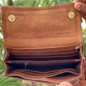 2024 recién llegados de cuero genuino clásico de lujo diseñador señoras billetera pelo en Animal estampado cuero de vaca tarjetero carteras - Product Image 6