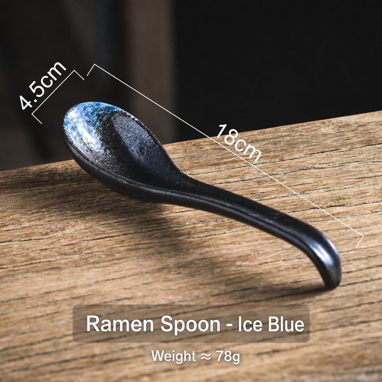 Ramen spoon ice blue