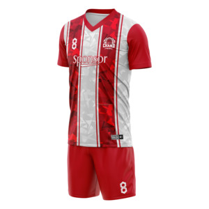 เสื้อฟุตบอลชายแขนสั้นคุณภาพสูง ระบายอากาศได้ดี แห้งเร็ว รับผลิตตามแบบ OEM โรงงานไทย ขายส่ง ชุดทีมสโมสร - Product Image 4