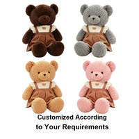 Ours en peluche Kawaii personnalisés avec logo brodé, jouets en peluche super doux pour enfants