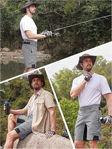 Men's Hiking <b>Cargo</b> Shorts with Zipper Pockets Quick Dry Casual Stretch Golf <b>Work</b> Short Outdoor Summer - Product Image 6