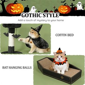 Torre per Gatti Premium, Albero per Gatti e Struttura per Arrampicata con Tiragraffi, Stimola l'Esercizio e il Gioco Felino - Product Image 3