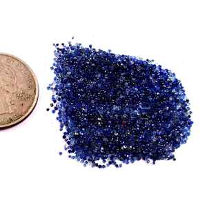 Lote al por mayor de piedras preciosas sueltas de zafiro azul natural facetado y calibrado de 6x6 mm para fabricación de joyas, calidad AAA++ de terceros. - Product Image 2