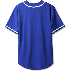 Maillot de baseball personnalisé à manches courtes à prix abordable / Maillots de baseball unis pour hommes imprimés par sublimation en gros - Product Image 6