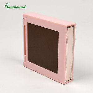 Manufacturer Replaceable Square <b>Empty</b> Powder Compact 8ml High-End Cosmetic Case With Gradient Spray Paint Silk Screen Logo OEM - Product Image 2