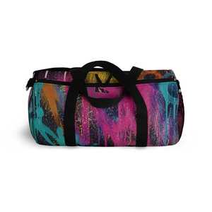 Sac de voyage décontracté grande capacité en polyester avec fermeture éclair, imprimé abstrait coloré, style Protect Style Apparel - Product Image 1