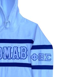 Sudadera con Capucha Blanca Phi Beta Sigma para Hombre, Ajuste Cómodo, Tela Premium, Ropa de Fraternidad Griega, Uso Casual - Product Image 4