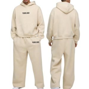 Hot Sale Custom Sweat Suits Tech Fleece <b>Tracksuit</b> Sweatsuit Unisex Sets Men's Sportswear Hoodie Set Essentials Hoodie - Product Image 4