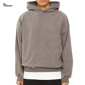 เสื้อฮู้ดดี้ผู้ชายแบบสั่งทำ 2 ชิ้น น้ำหนัก 430 กรัม ผ้าฝ้ายฟลีซ 100% ทรงปกติ พิมพ์ลายดิจิทัล ซักแล้ว เป็นมิตรกับสิ่งแวดล้อม มีกระเป๋า  ย้อมสีพื้น สำหรับฤดูใบไม้ผลิ - Product Image 1