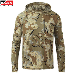 Sudadera con Capucha de Camuflaje para Hombre, Corte Regular, Secado Rápido, Tejido de Poliéster, Ropa Deportiva Informal para Primavera - Product Image 1