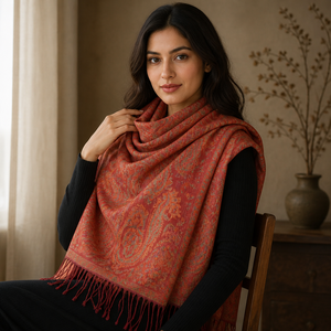 Collection Designer – Écharpe longue 100 % soie pour femme – Réversible, durable et respirante pour une utilisation polyvalente (fêtes et voyages) - Product Image 6