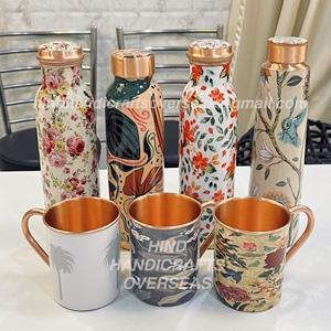 High Quality Pure Copper <b>Water</b> <b>Bottle</b> Available in Different Styles with Premium Packaging Best Quality Wholesaler From India - Product Image 6