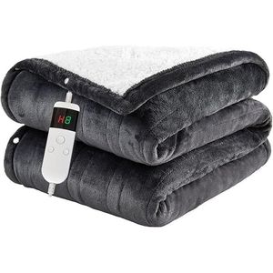Coperta Elettrica in Morbido Flanella 127x152 cm, Riscaldamento Rapido con 10 Livelli, 8 Ore di Autonomia, Lavabile in Lavatrice - Product Image 1