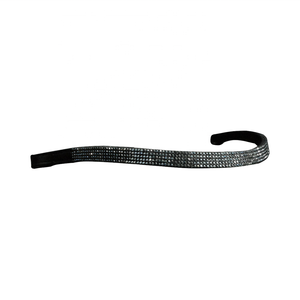Banda de cejas de caballo de cuero indio de la mejor calidad con productos de caballo Premium de diamantes de imitación. - Product Image 1